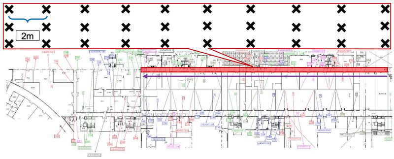 Floorplan of the visualized area