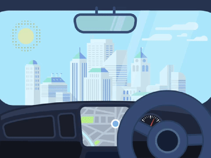 Animated visual for U for Uber campaign